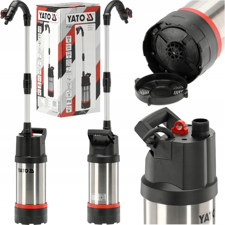 Pompa Zatapialna Do Deszczówki 4600L/H 550W Z Automatycznym Wyłącznikiem