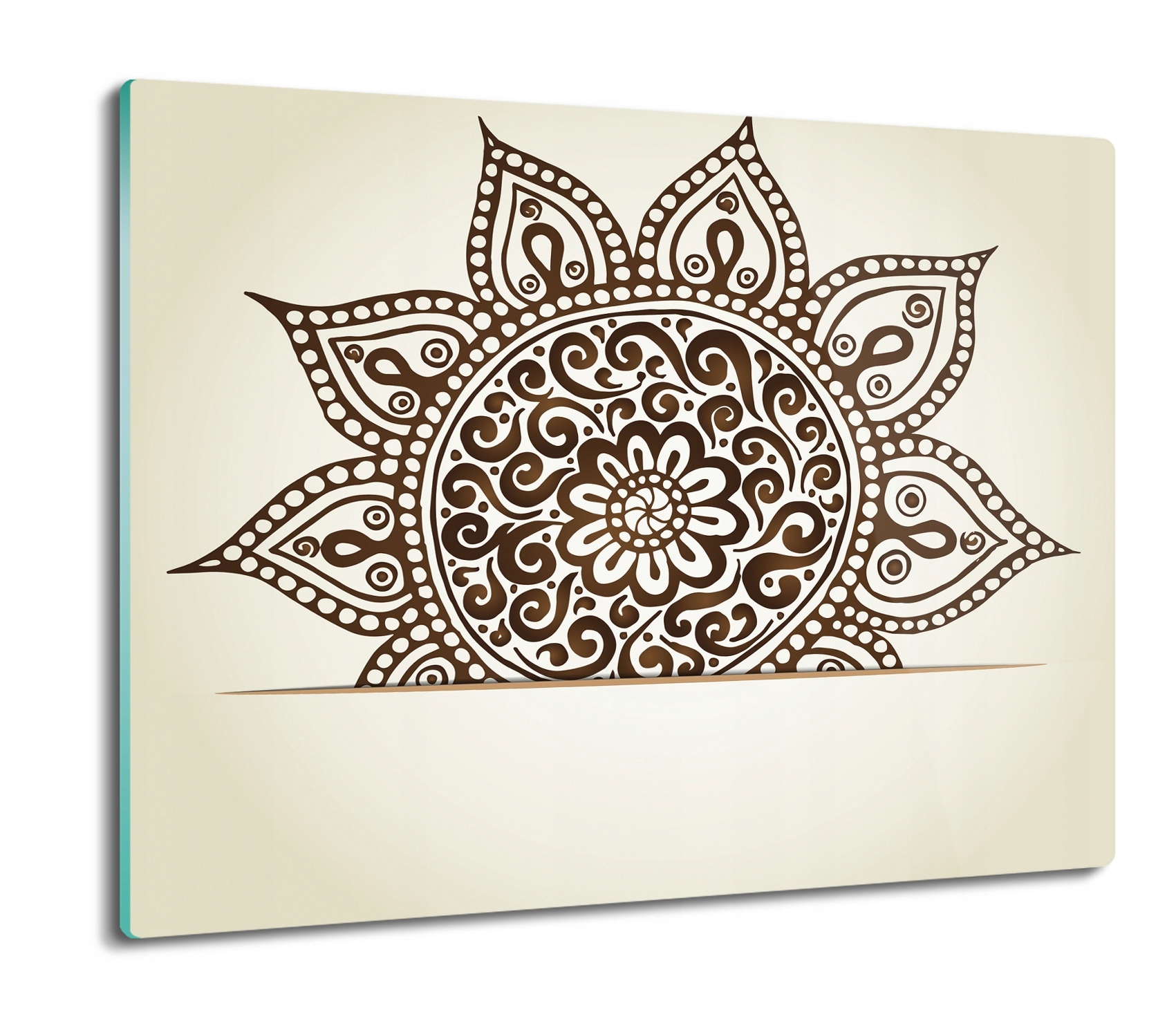 

Mandala kwiaty wzór 60x52 deska kuchenna szklana