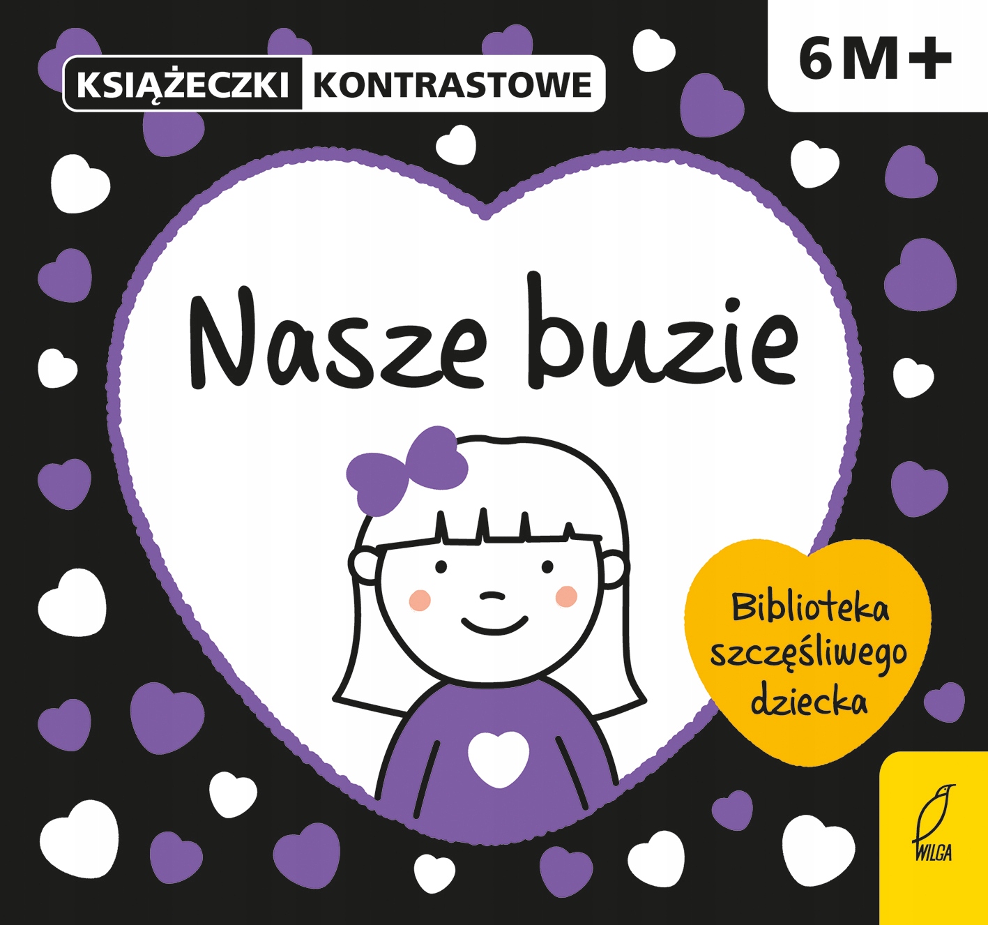 Nasze buzie Książeczka kontrastowa 6m+