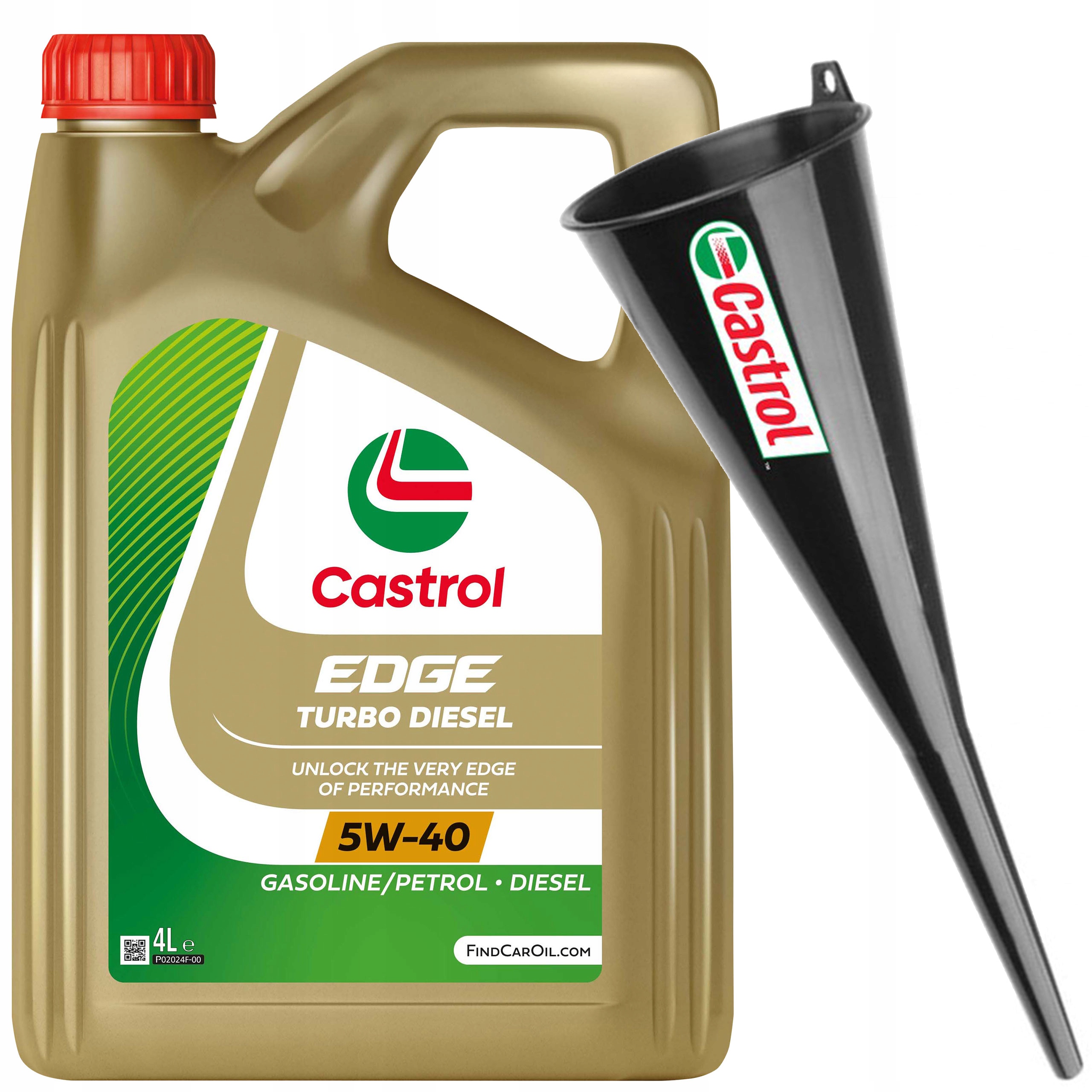 Castrol Edge 5W-40 Pc Turbo Diesel 4L Trychtýř