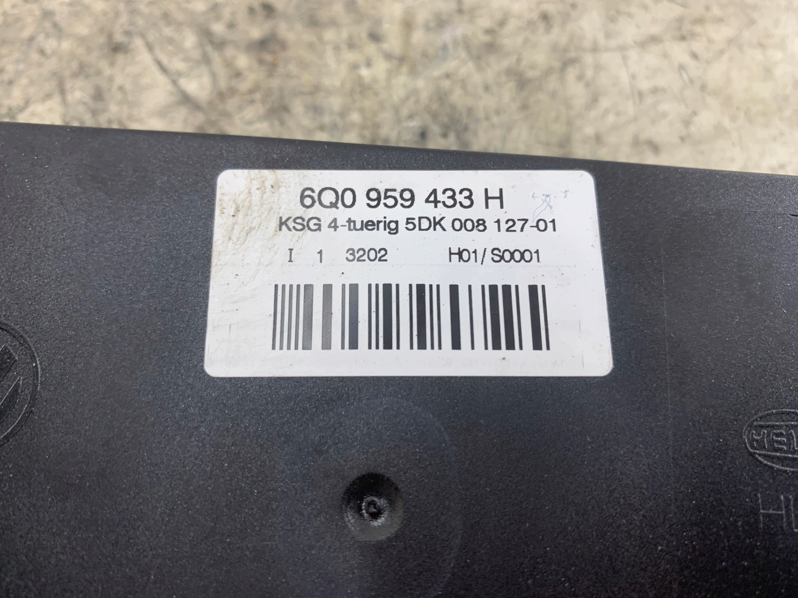 SKODA FABIA et unité commande confort 6Q0959433H