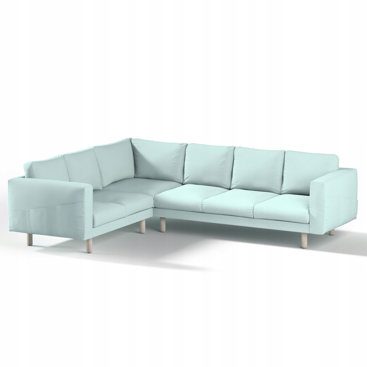Dekoria potah na rohovou pohovku Norsborg pro 5 osob Ikea, modrý