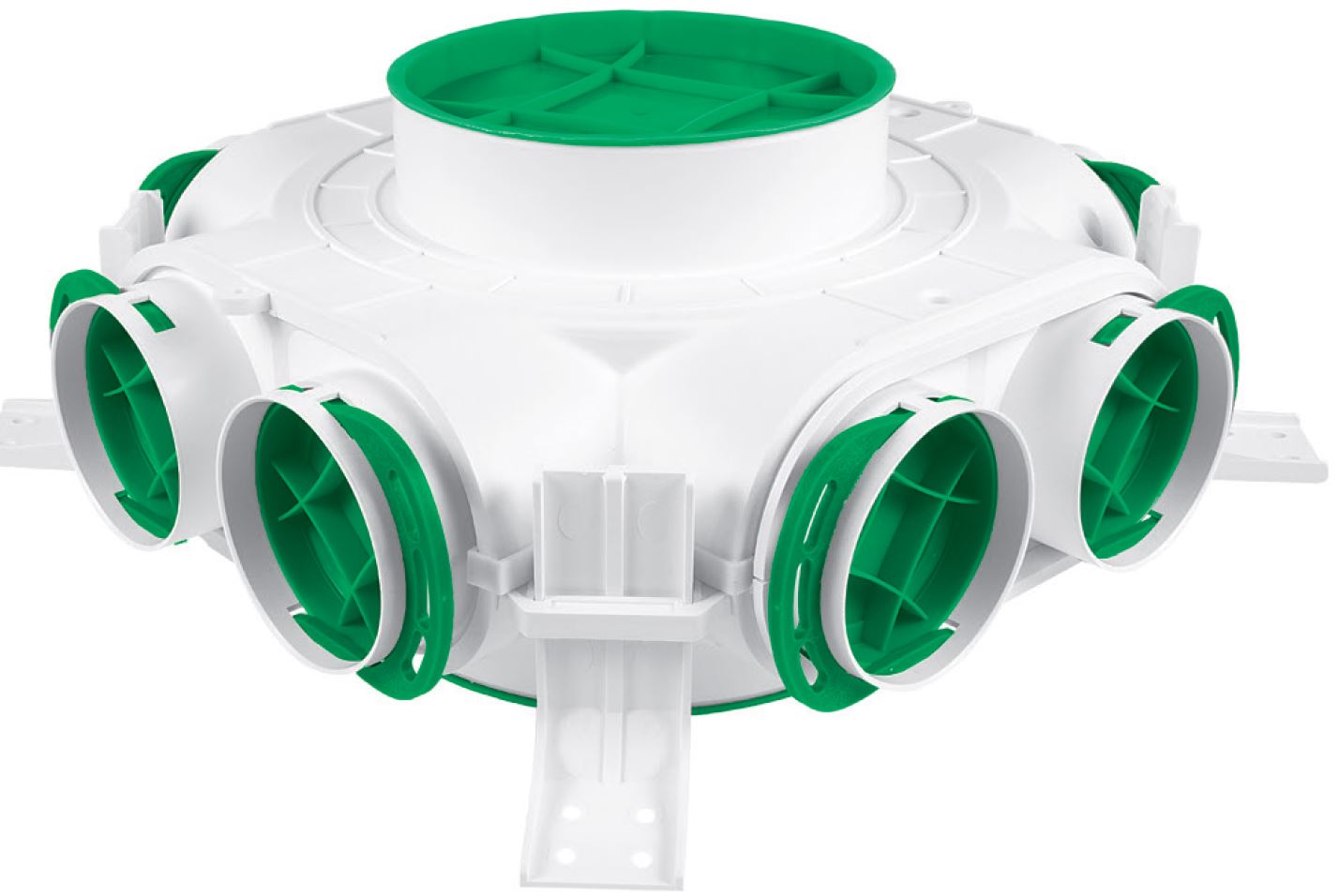 Průchozí rozvaděč VCB160/200-8 8x75 mm pro rekuperaci.