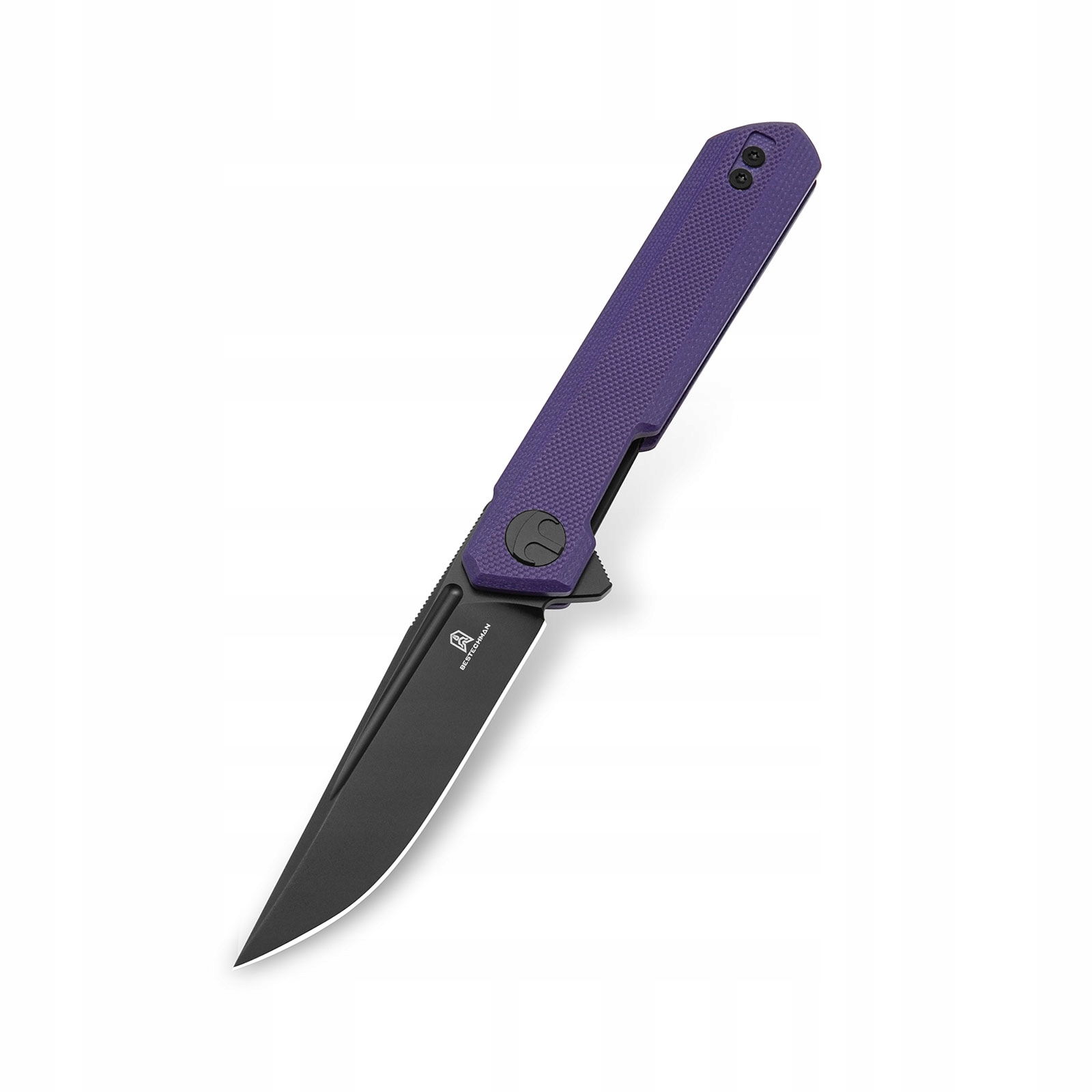 Nůž zavírací Bestechman Mini Dundee Liner Lock Black DLC D2 Purple G10