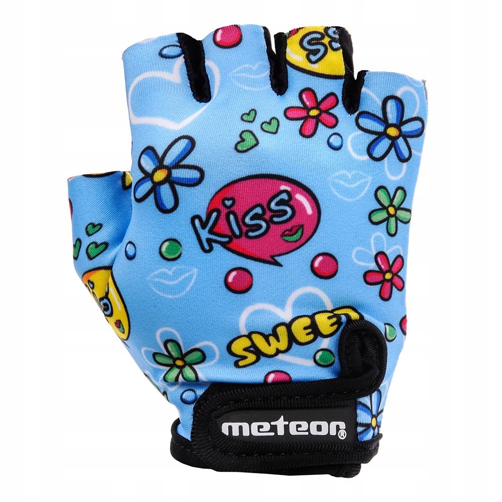 Rękawiczki rowerowe Meteor M niebieski