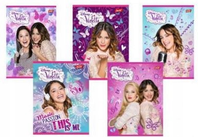 

Zeszyt A5/16K trzy 3-linie Disney Violetta Unipap