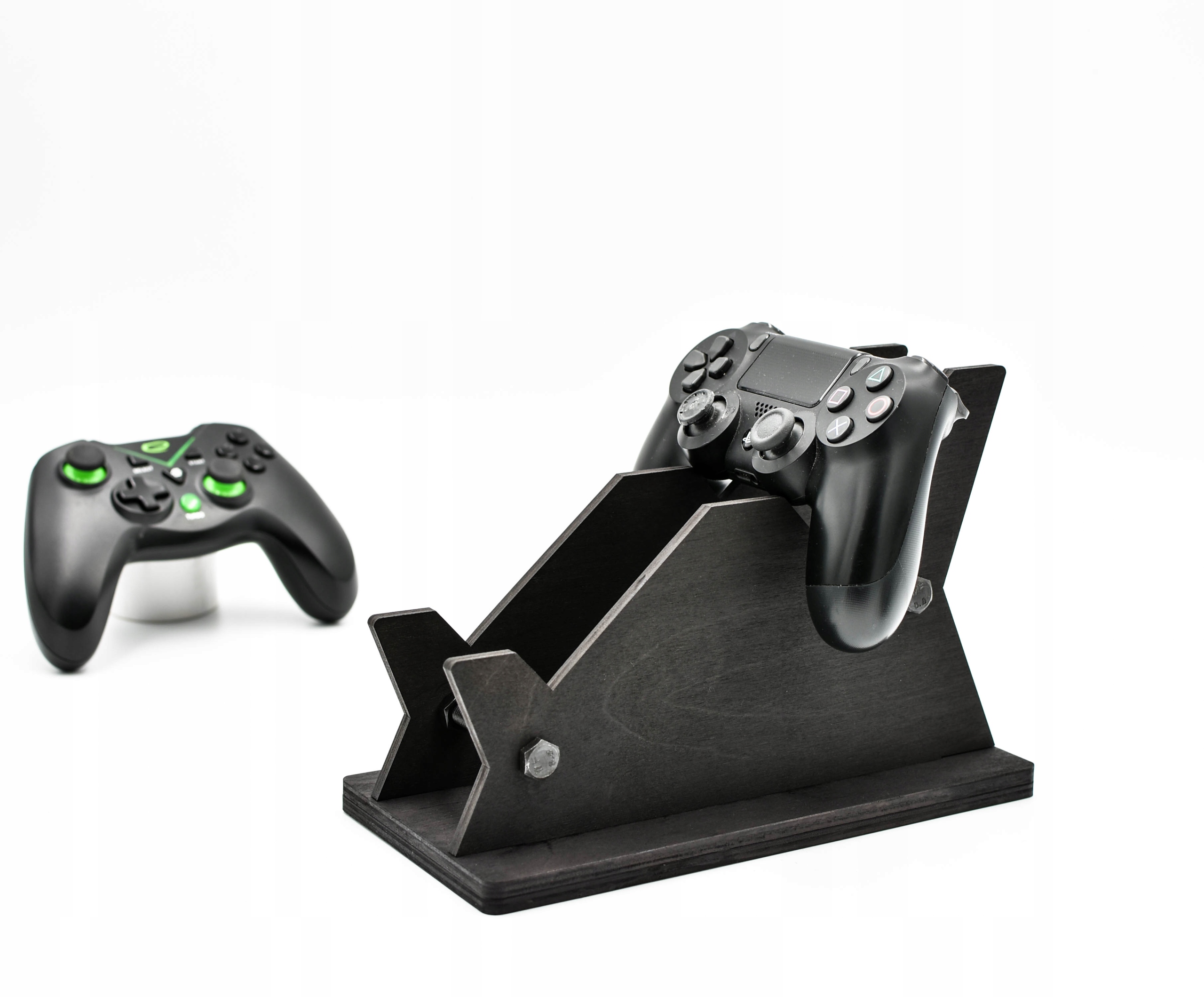 Podstawka pady ps4 ps5 xbox akcesoria do konsoli stojak drewniany gra
