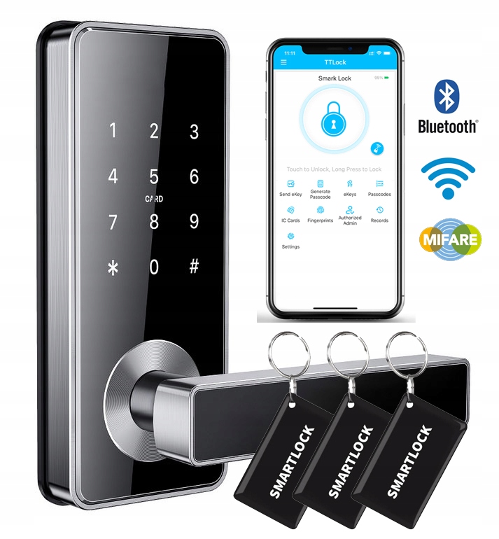 Klika Na Elektronický Kód Zmek Na Kód Karty TTLock Bluetooth WiFi Smart
