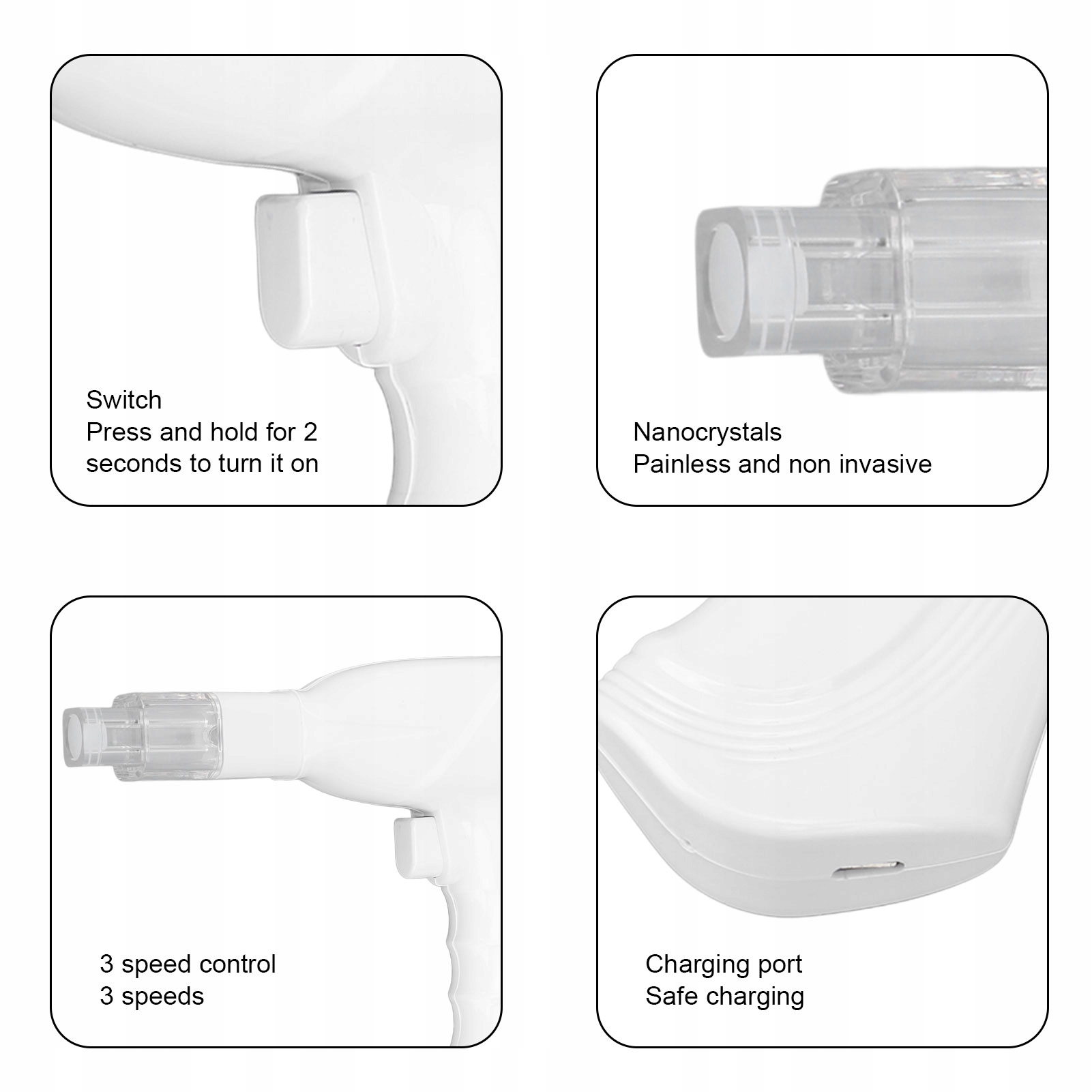 Elektryczna maszyna do mikroigłowania twarzy Wybielające nawilżające Z2 Marka bez marki