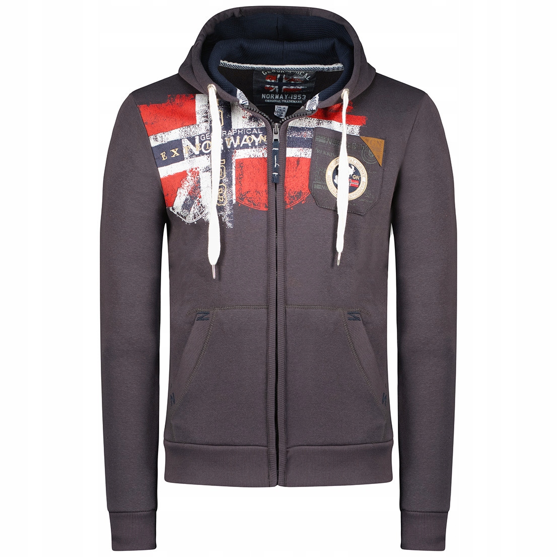 Geographical Norway mikina pánská Fespote Men 100 S tmavě šedá