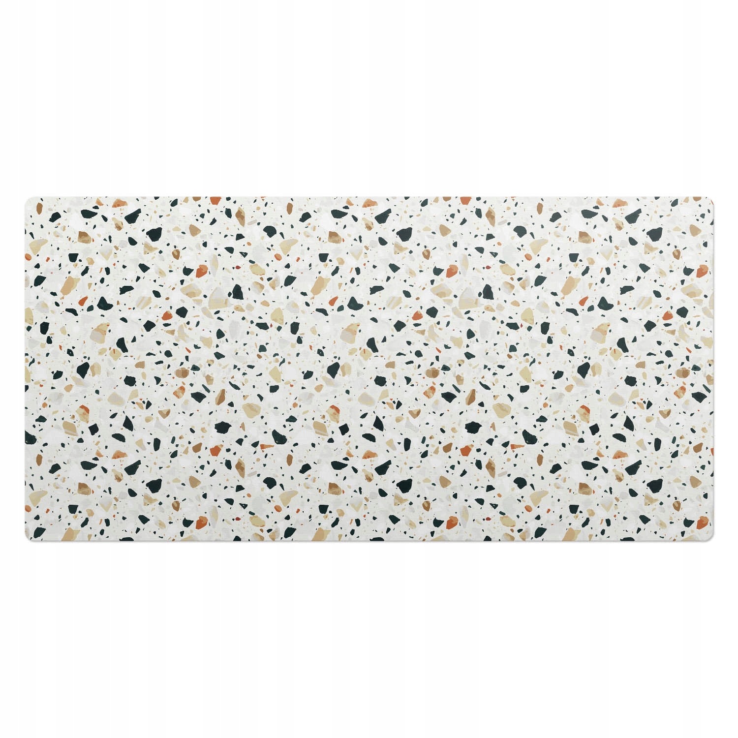 Nowoczesna winylowa mata pod klawiaturę Terrazzo wzór klasyczny 100x50 cm