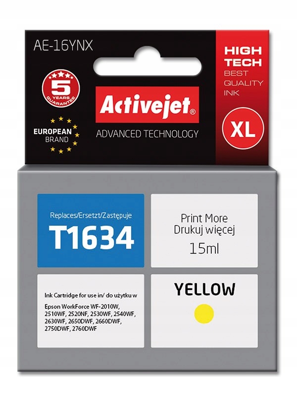 Tusz Activejet AE-16YNX Epson 16XL T1634 Supreme