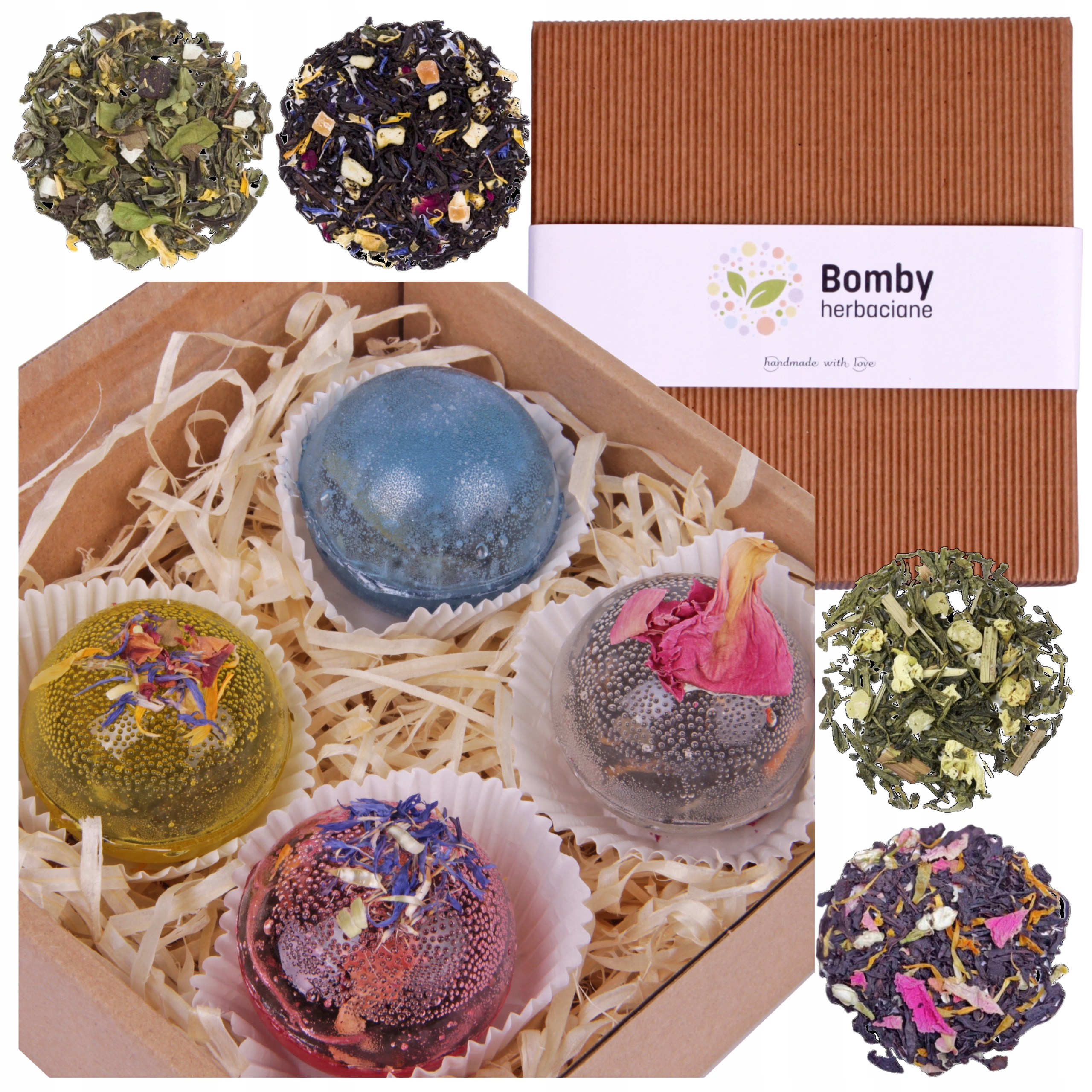 Levně Box dárková sada Čajové bomby 4 kusy Ideální jako Dárek
