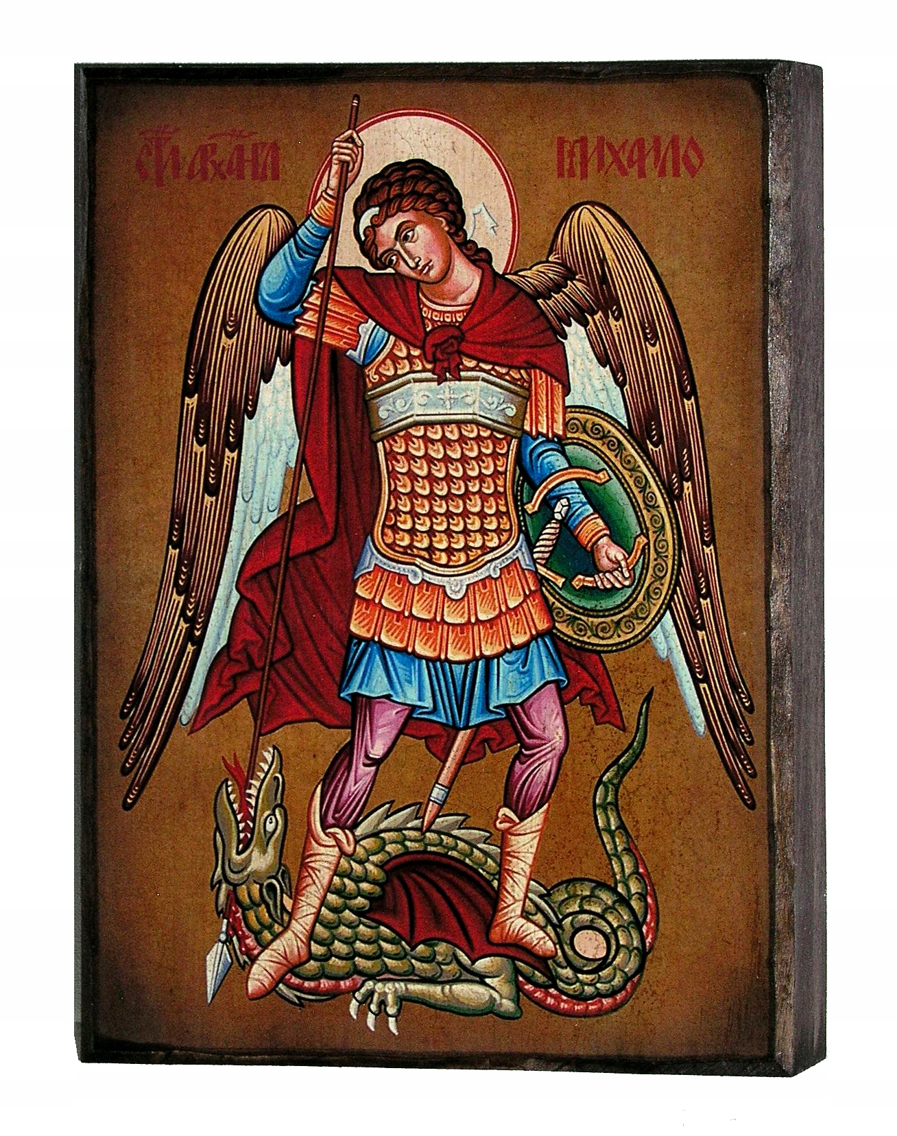 ИКОНА-АРХАНГЕЛ МИХАИЛ ТЕЗКА ПОДАРОК КРЕЩЕНИЕ