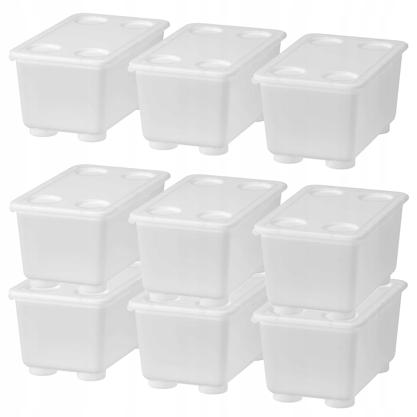 

Pudełka 9szt długopisy kredki drobiazgi Ikea Glis