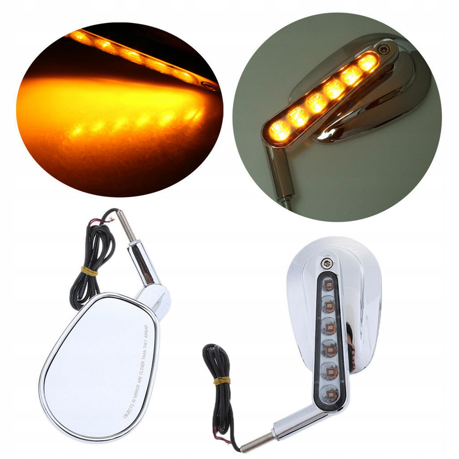 LUSTERKO LUSTERKA HARLEY V ROD Z KIERUNKOWSKAZAMI Part number VC HD 859 LED