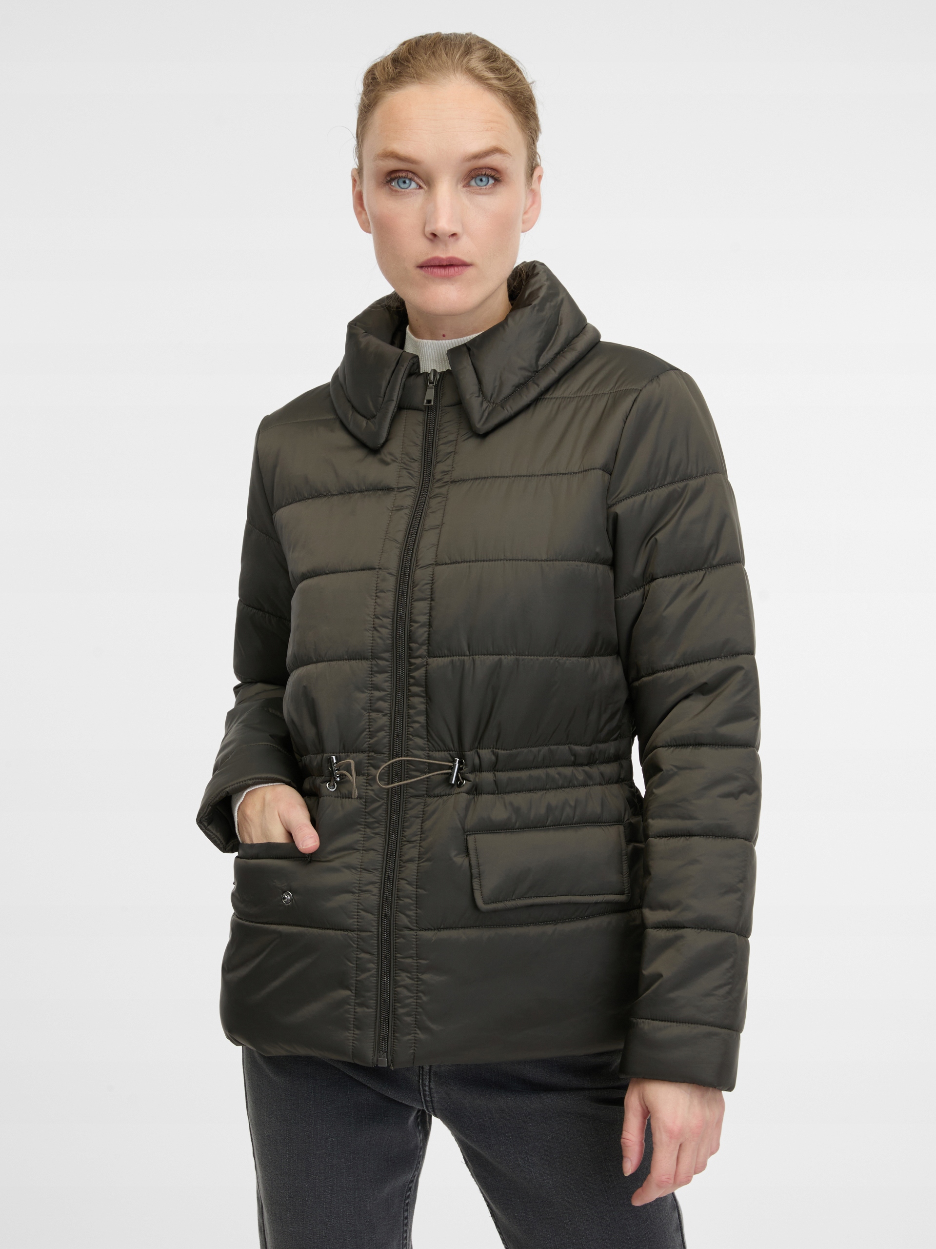 Orsay Khaki dámská zimní bunda Orsay