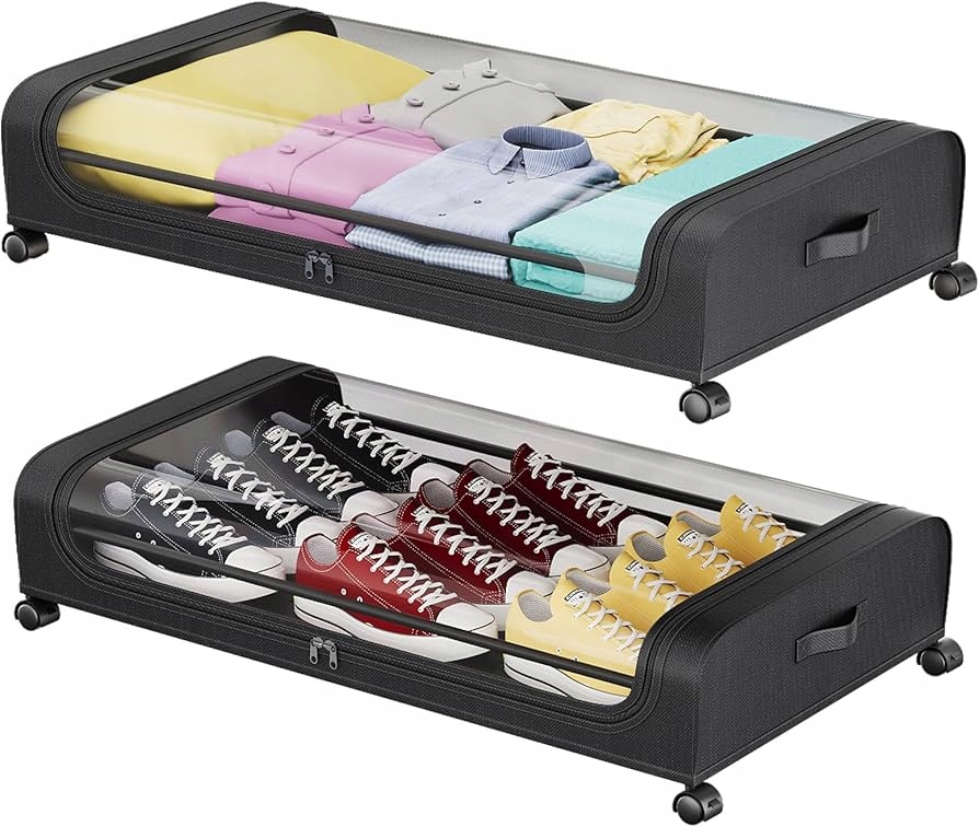 Úložný box pod postel na kolečkách šuplík pro 2 skladování