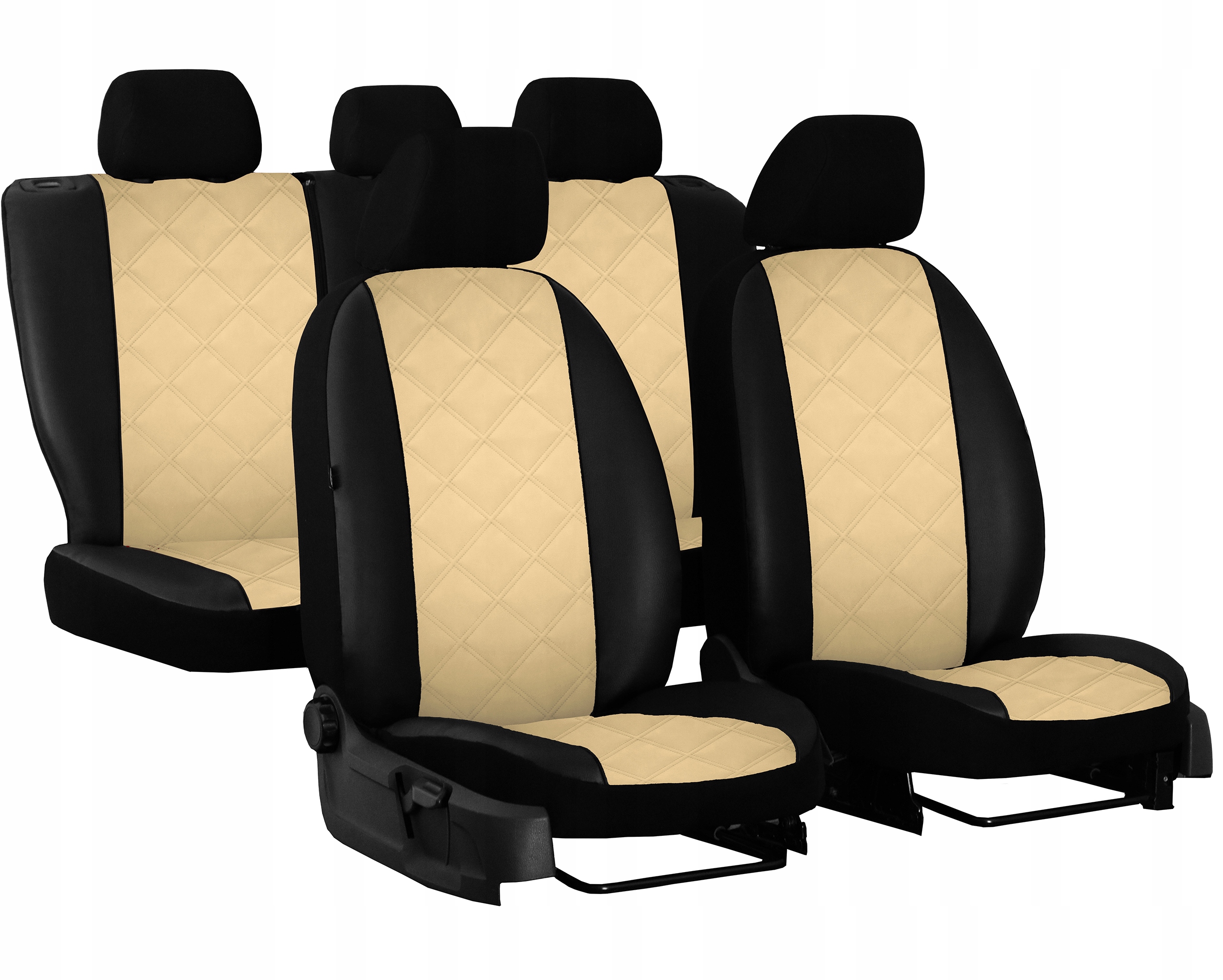 SKÓRA TŁOCZONA POKROWCE MIAROWE SAMOCHODOWE DO Ford Ranger V Raptor