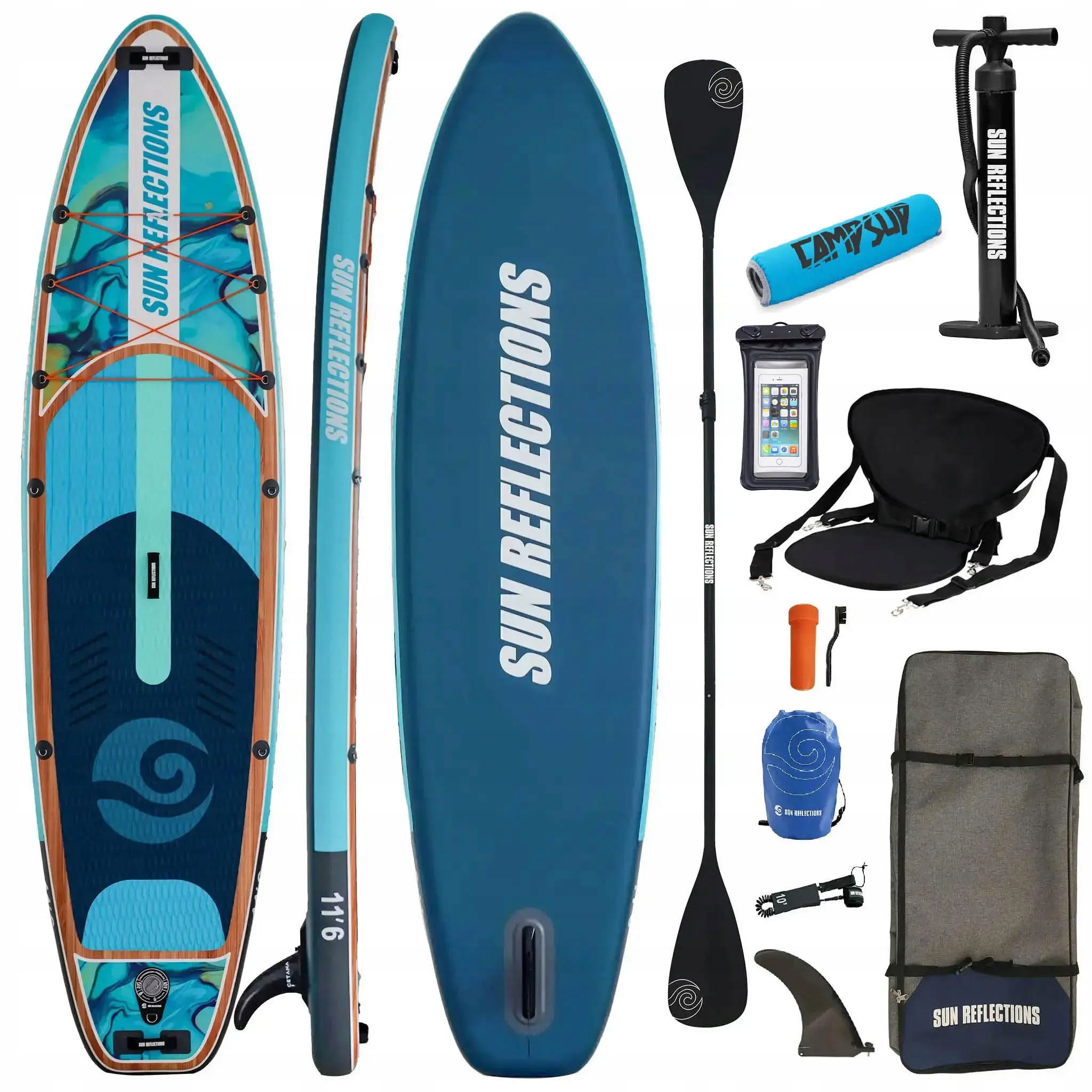 Nafukovací Paddleboard Sun Reflections L 11'6" Combo bójka na pádlo