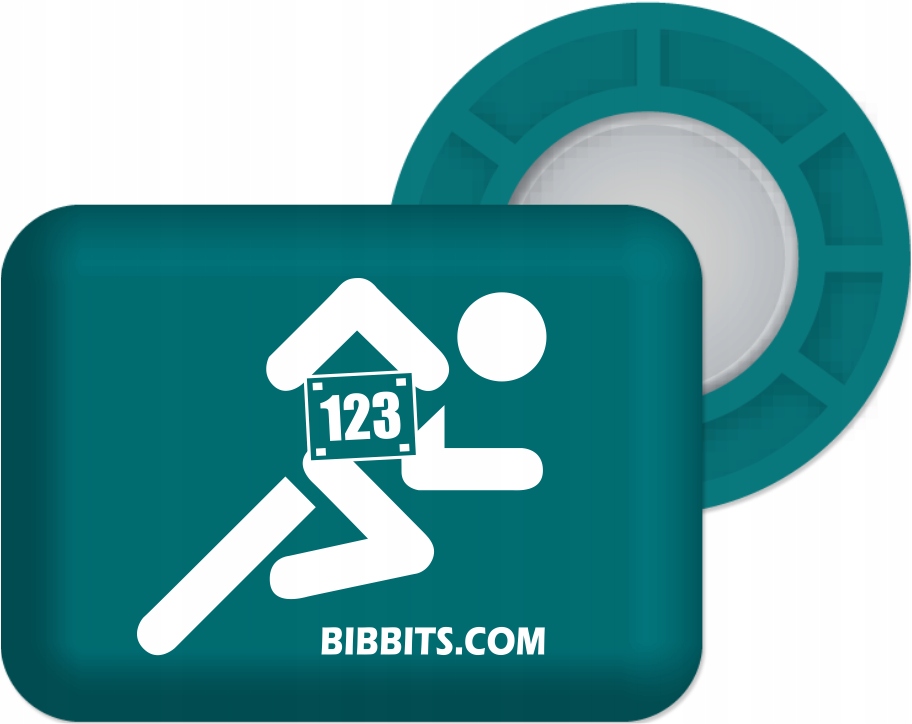 Magnesy BibBits biegacz petrol