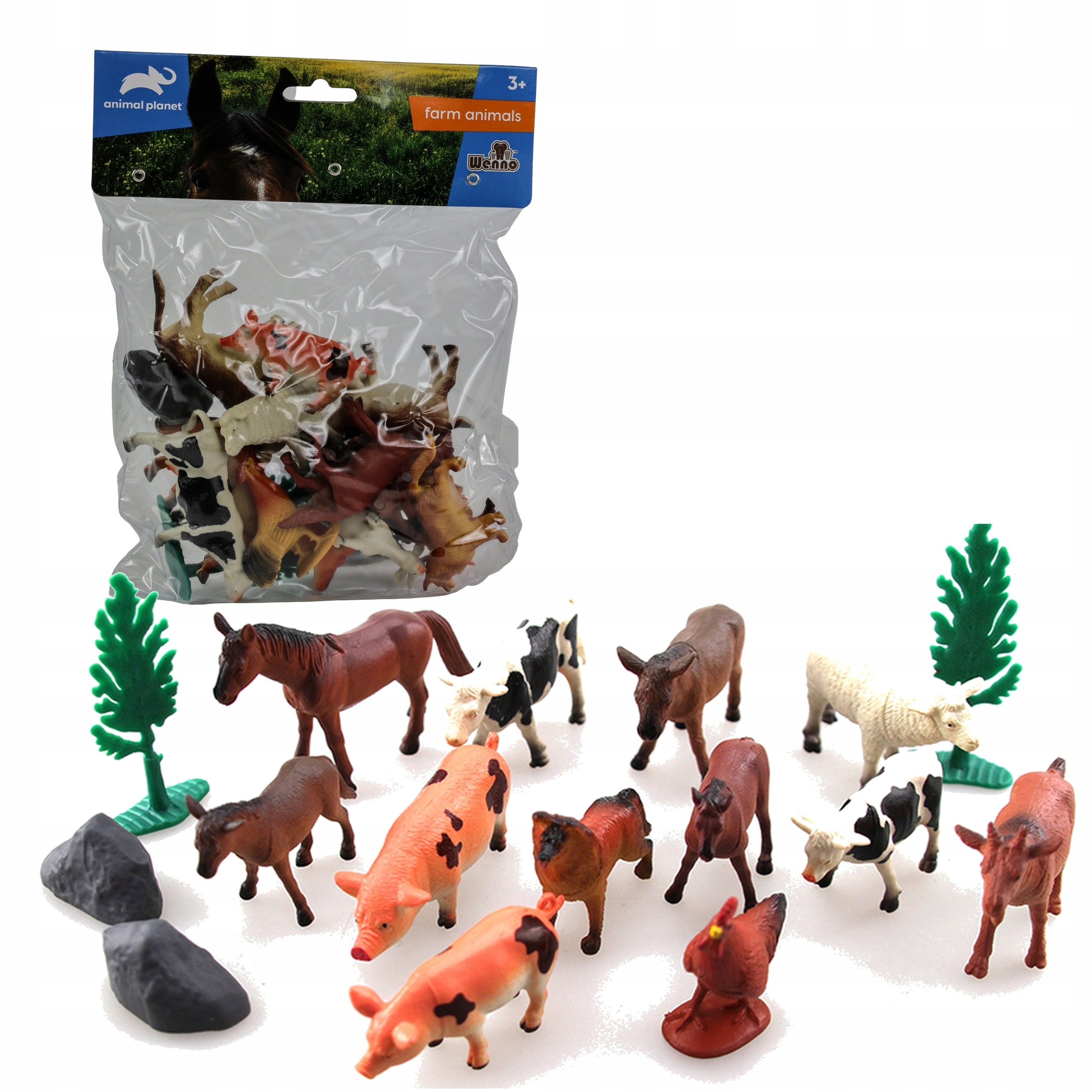 

Zwierzęta farma domowe zestaw Animal Planet 12 szt