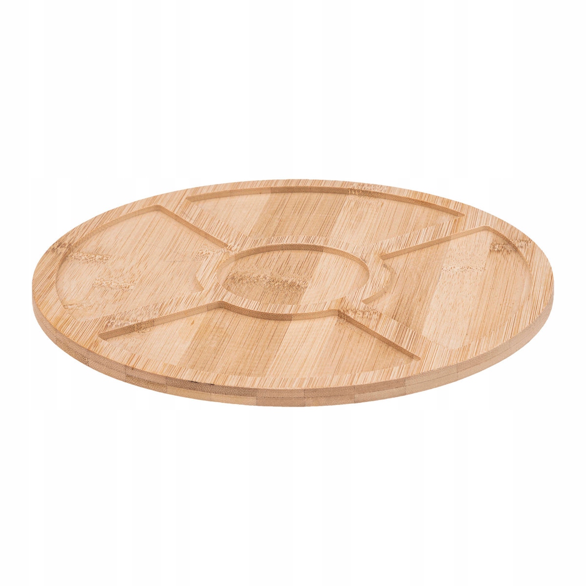 TACA BAMBUSOWA miski CERAMICZNE na przekąski 27 cm Marka Secret De Gourmet