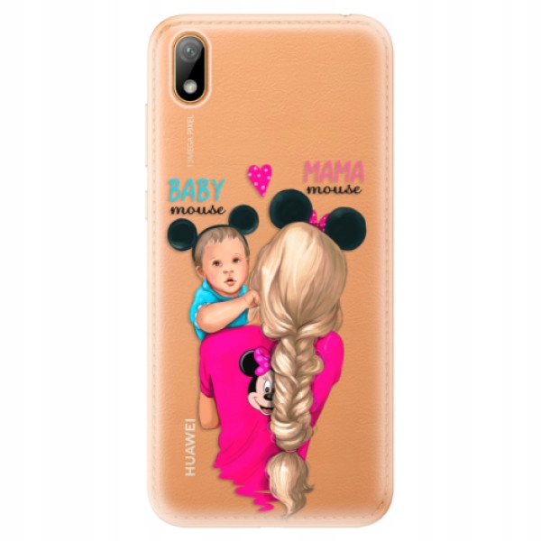 Silikonowe etui iSaprio Mama Mouse Blonde and Boy do Huawei Y5 2019