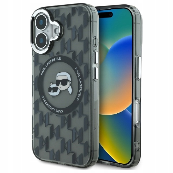Etui Karl Lagerfeld do iPhone 16, Czarny, MagSafe