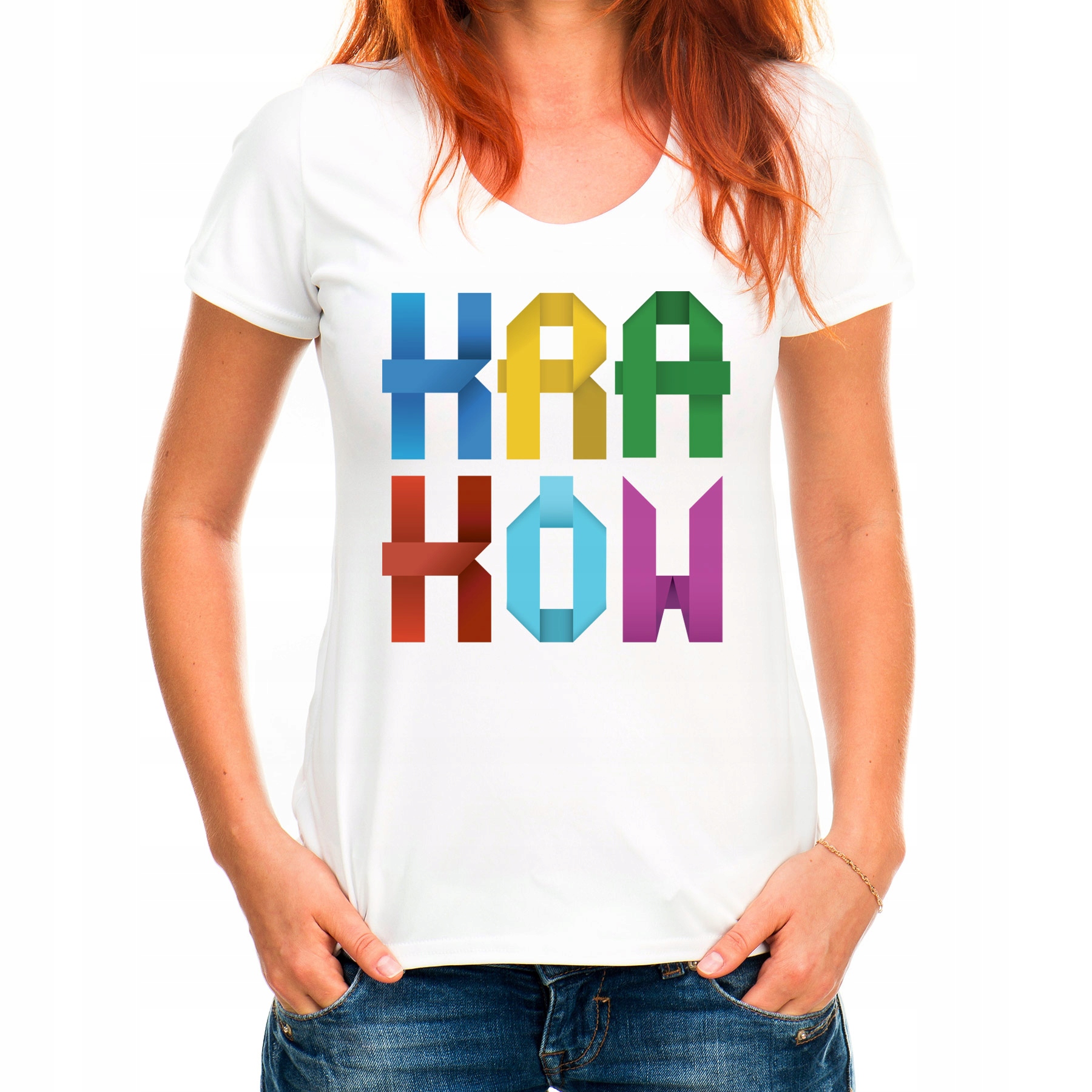

Koszulka Kraków Napis (L):: XL,: biały