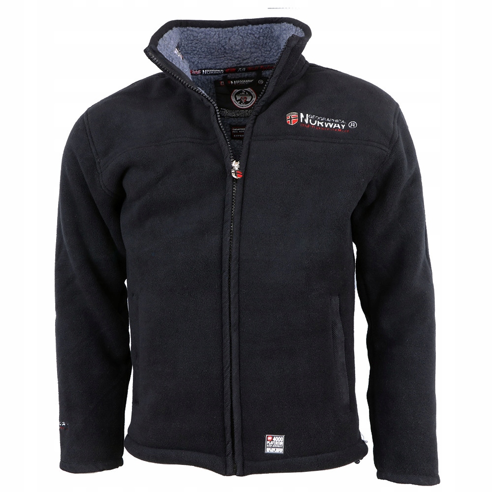 Geographical Norway mikina pánská Ubolt s kožíškem L černá
