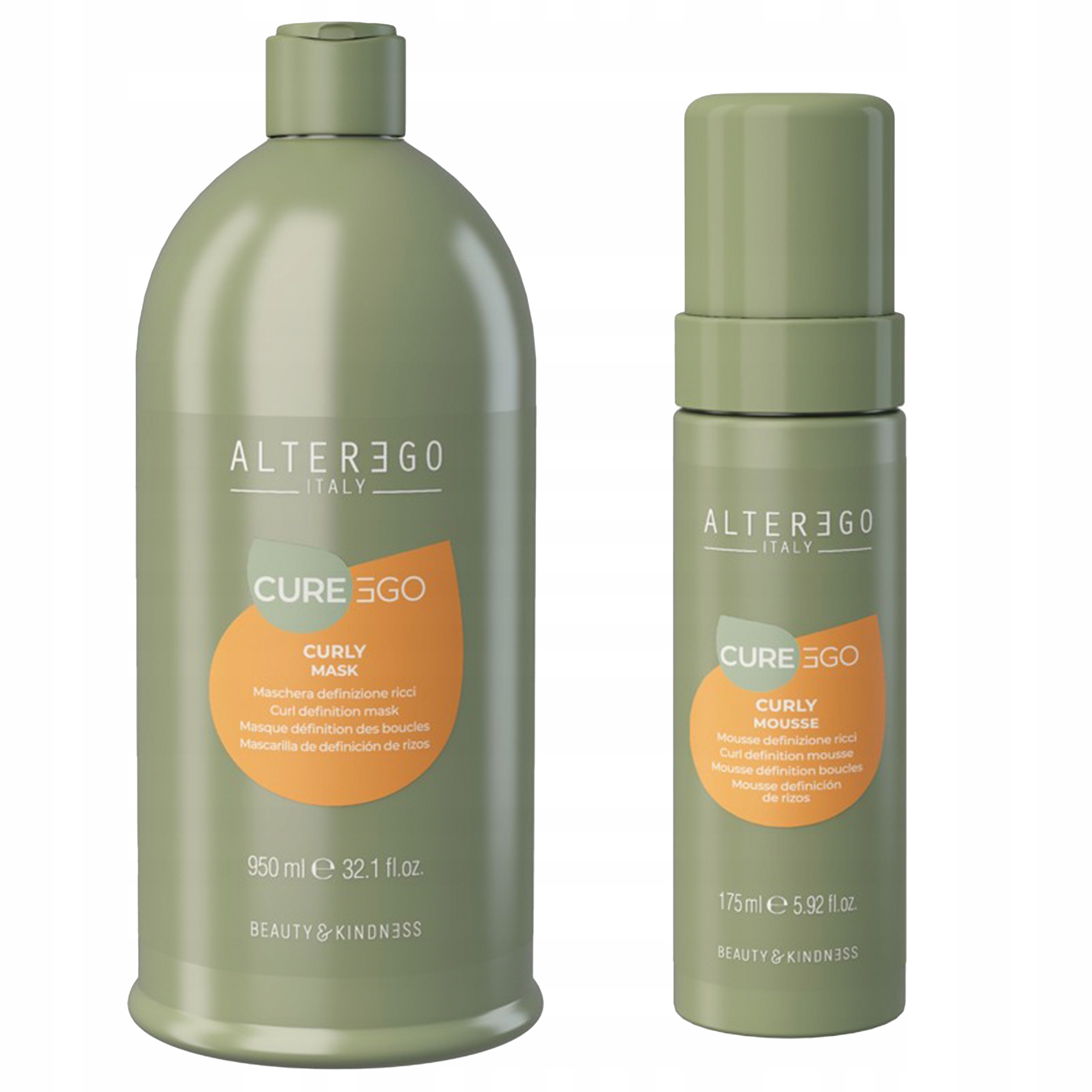 Alter Ego Cureego Curly Maska 950 ml Pěna 175 ml