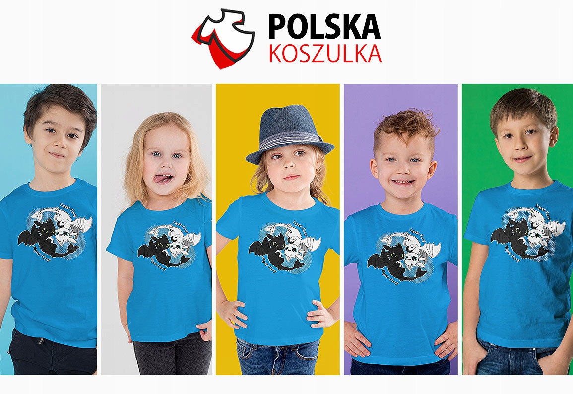 ZESTAW 3W1 KOSZULKA DLA DZIECI TATUAŻE NAKLEJKI JAK WYTRESOWAĆ SMOKA 152 Stan opakowania oryginalne