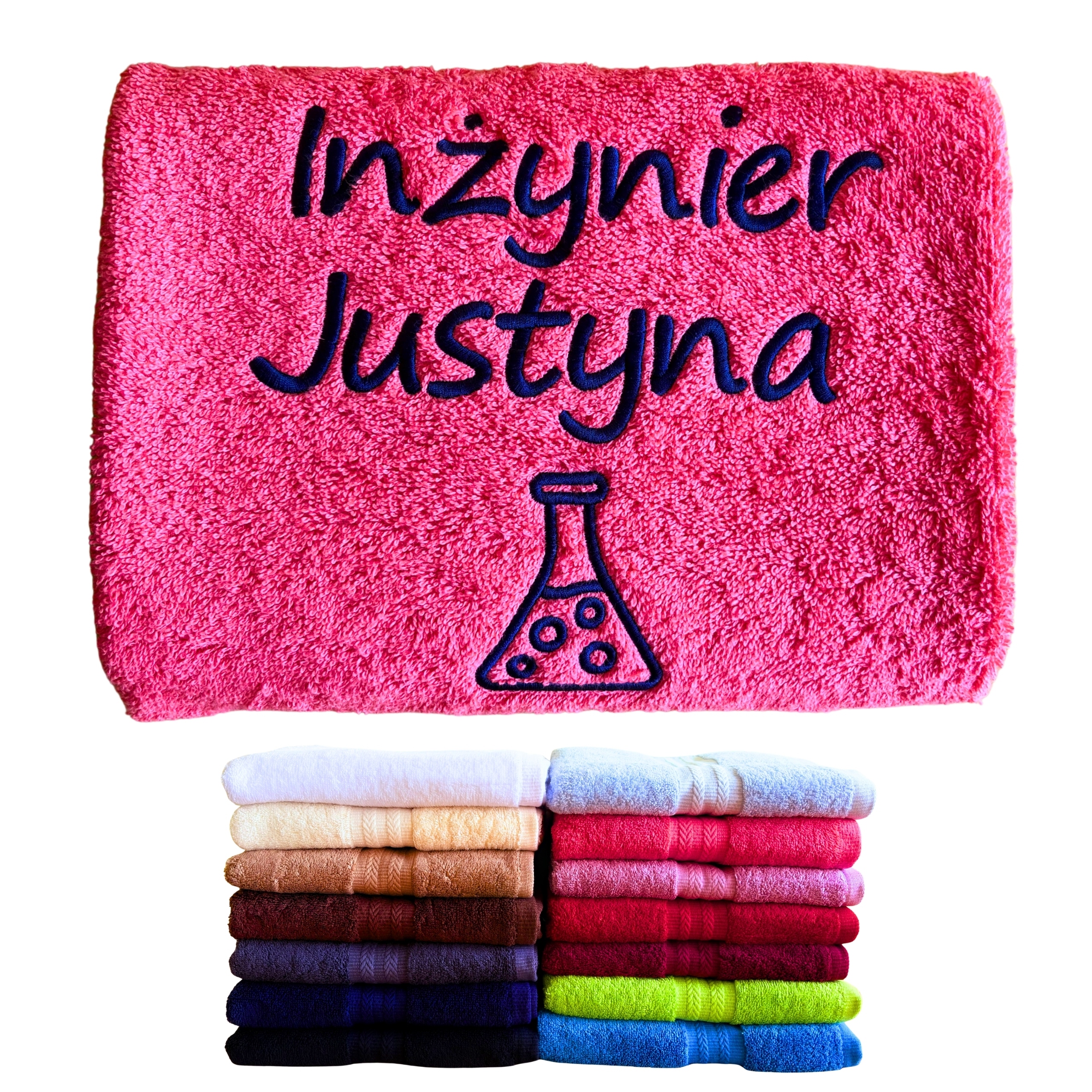 Ručník Dárek Pro Studenta Chemie Chemika S Výšivkovým Jménem