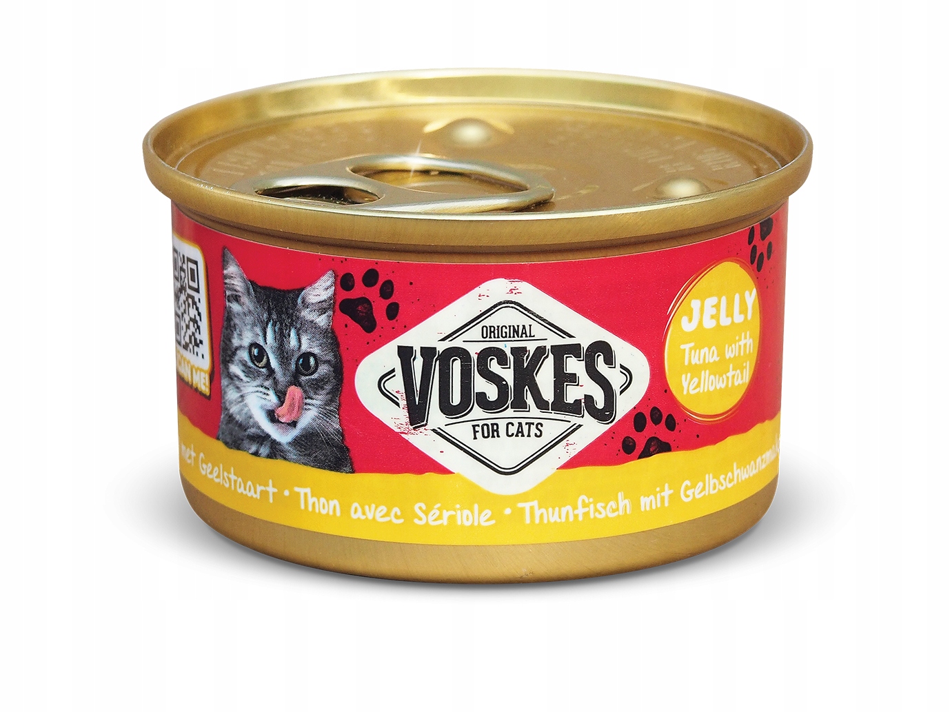 Levně Tuňák S Seriolou V Želé Vlhké Krmivo Pro Dospělé Kočky Voskes 24X 85 G