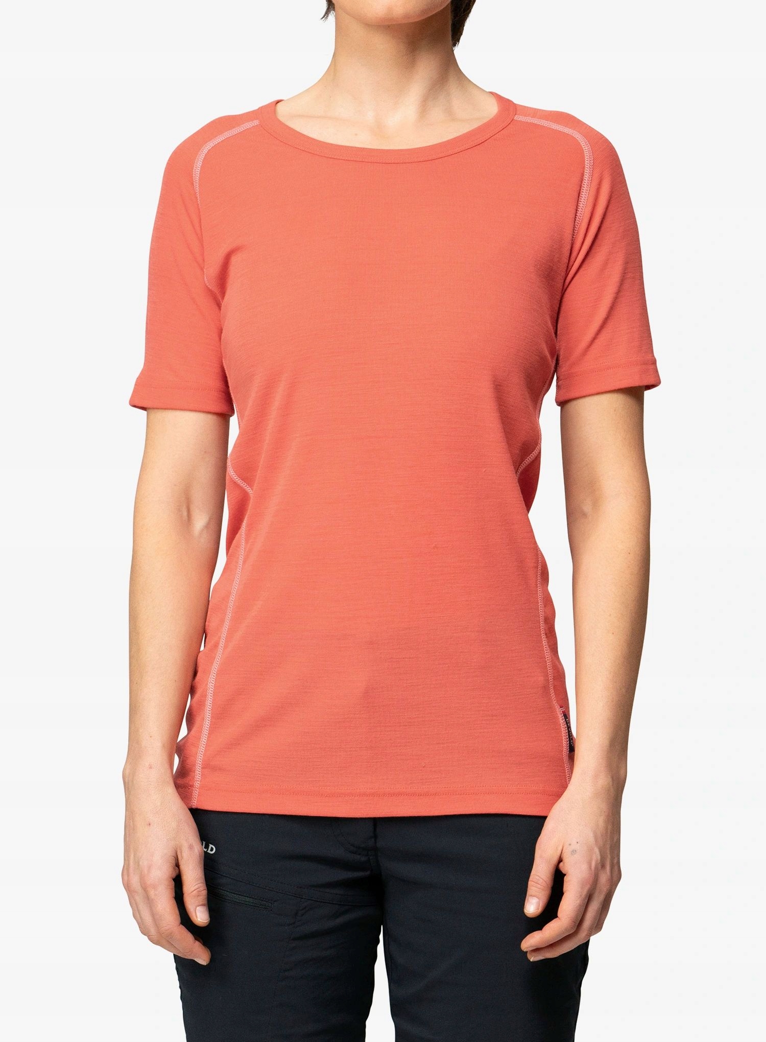 Dámské termoaktivní tričko Devold Lauparen Merino 190 Base Tee coral Xs