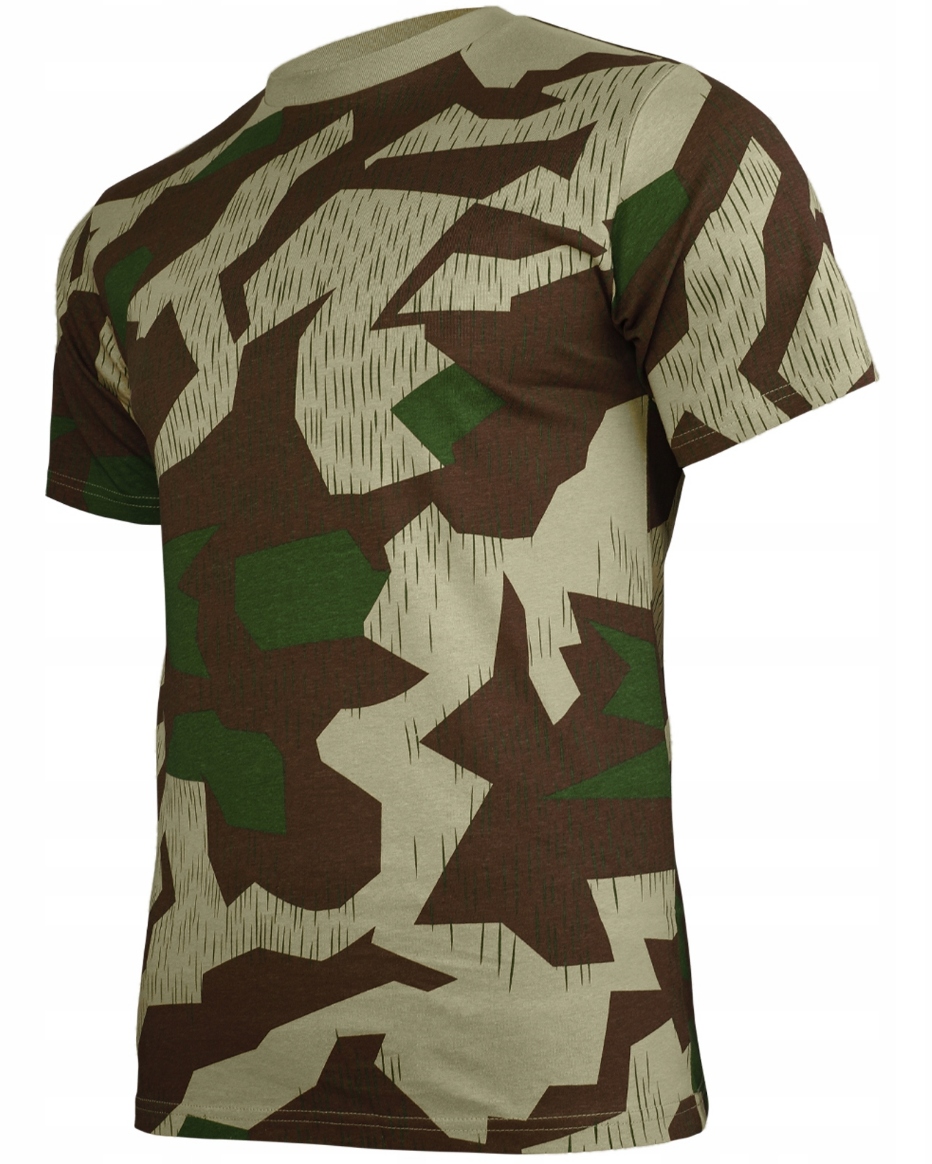 Koszulka Męska wojskowa Bawełniana moro T-shirt Mil-Tec Splinter Camo XL