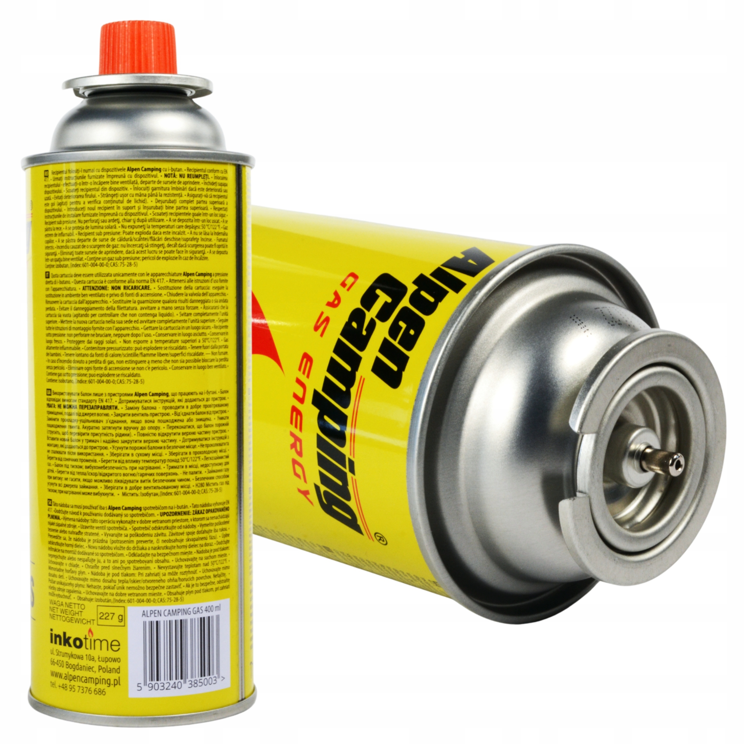 Gaz Kartusz Nabój Gazowy Do Palnika Kartusz Gazowy Alpen Camping Gaz 400ML