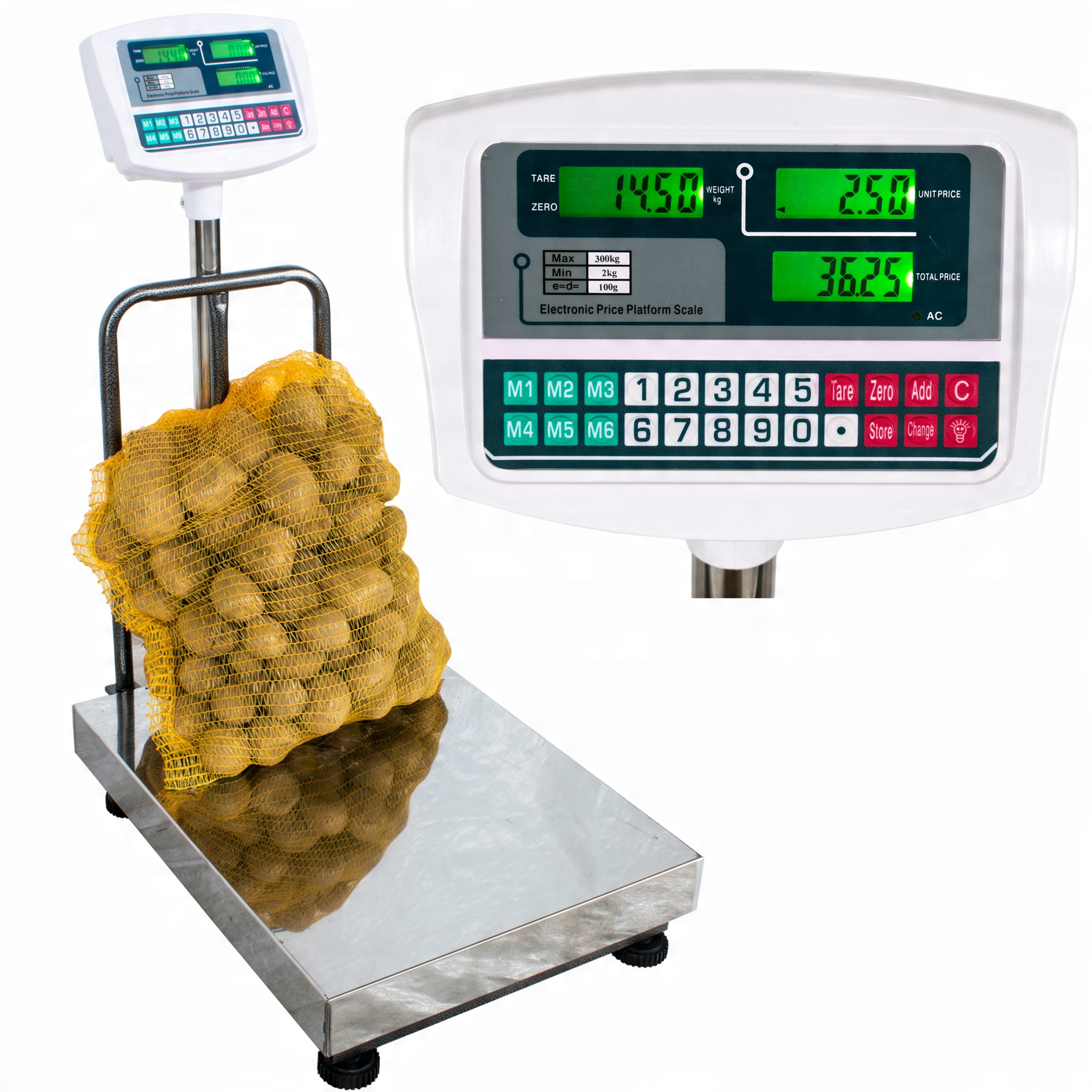 

Waga Magazynowa 300KG 45x60 Elektroniczna Sklepowa