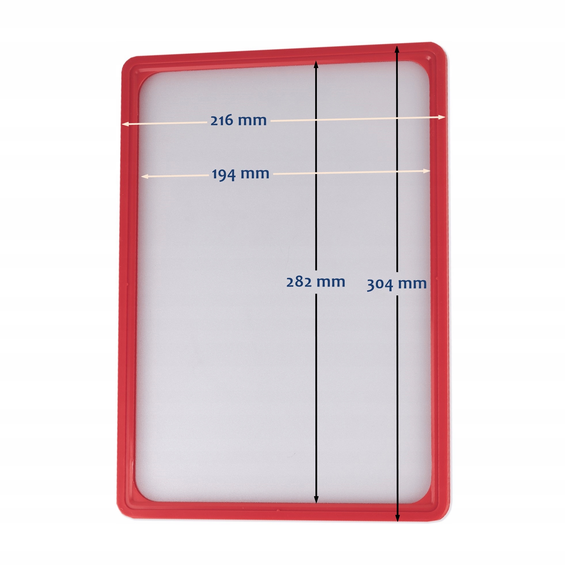 CZEROWNA RAMKA PLAKATOWA ZABEZPIECZAJĄCA PLAKAT Z KIESZENIĄ ANTYREFLEKSYJNĄ Kod producenta RAMKA PLAKATOWA A4 CZERWONA