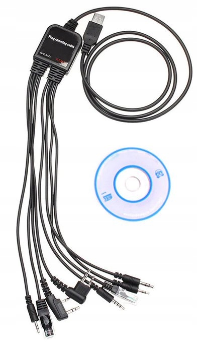 KABEL DO PROGRAMOWANIA KRÓTKOFALOWEK 8w1 RÓŻNE MODELE do MOTOROLA KENWOOD