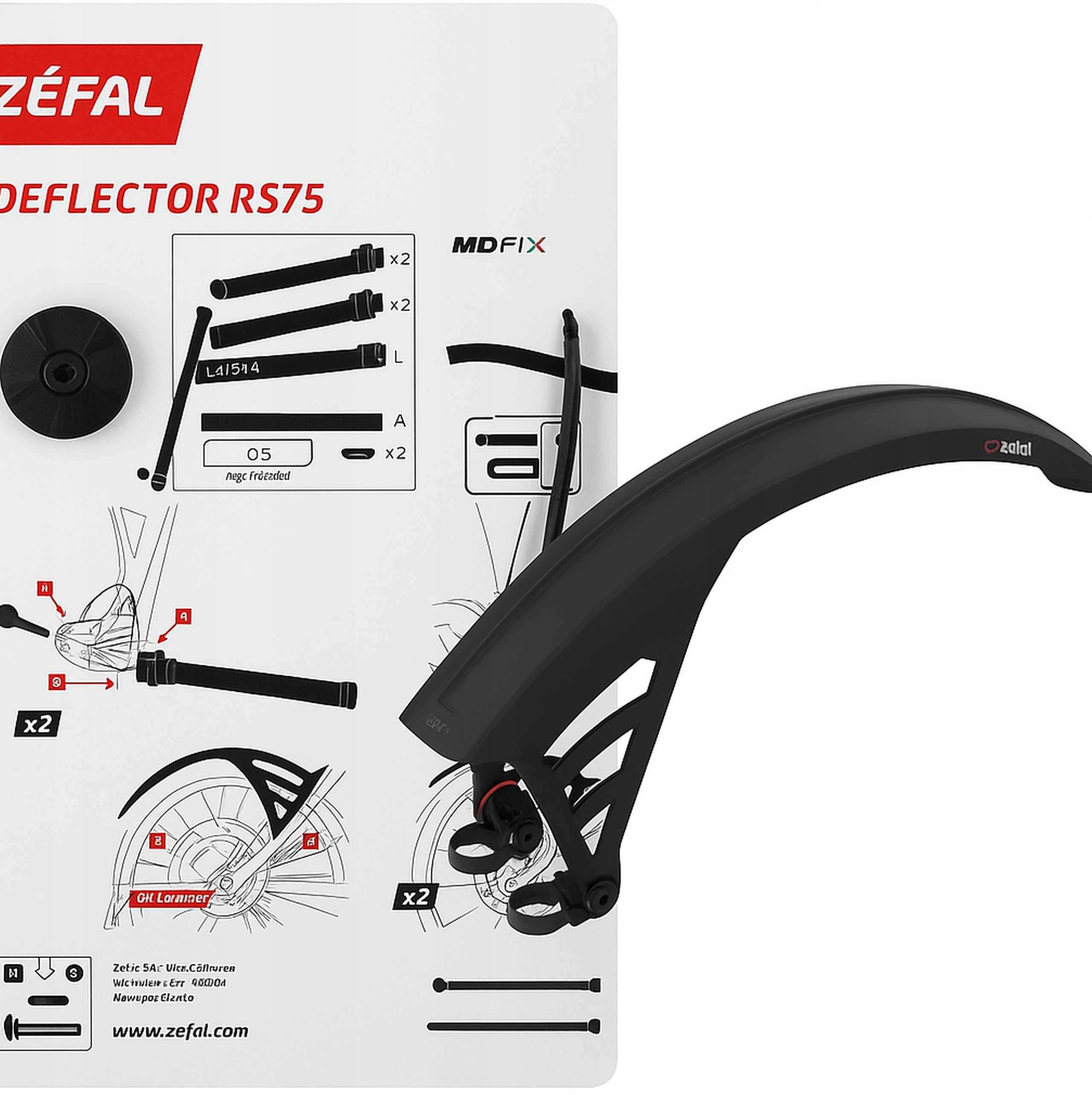 Błotnik tylny Mtb Zefal Deflector RS75 27,5-29 (pasuje 26)