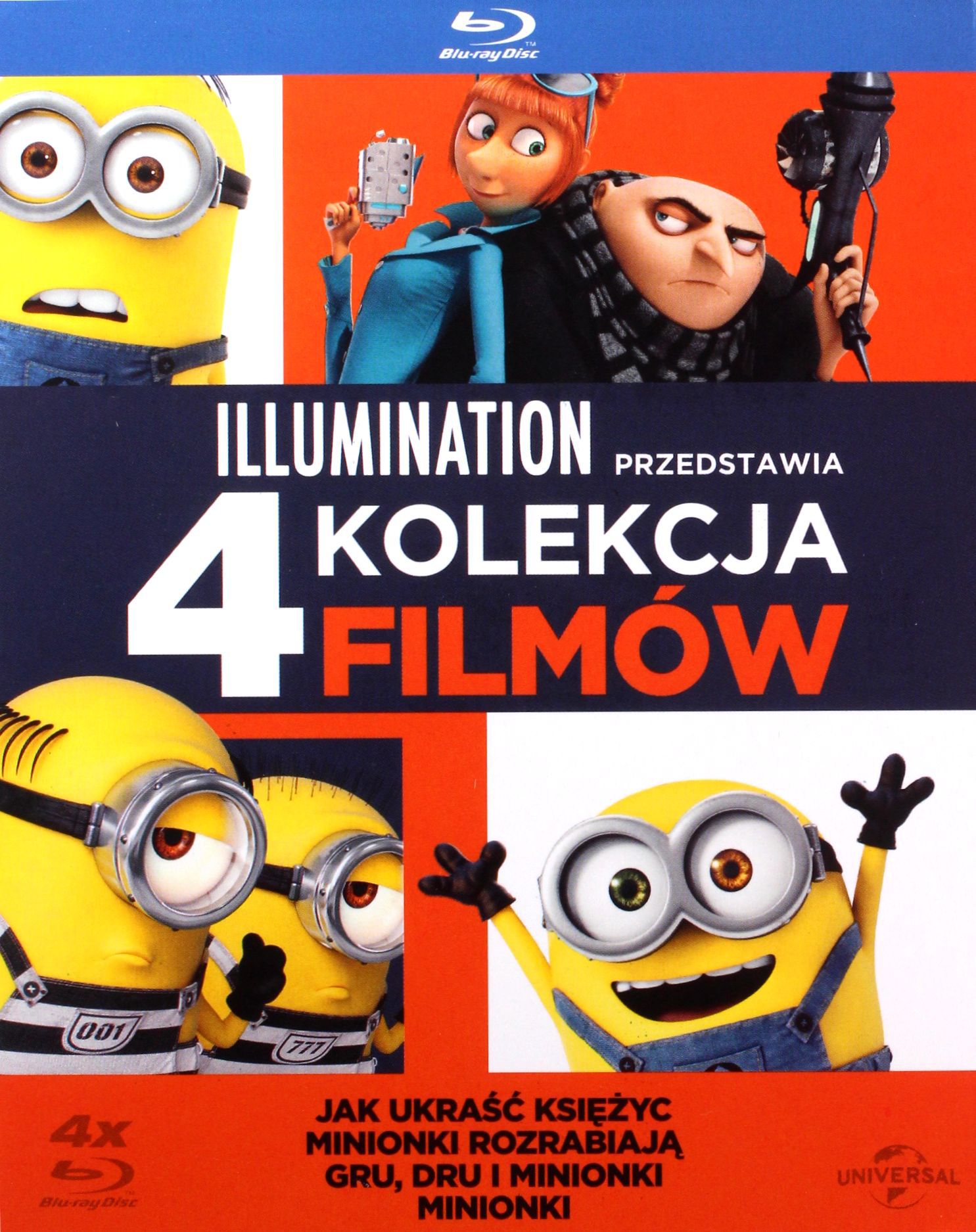 Minionki 1-4 (box) (4XBLU-RAY)