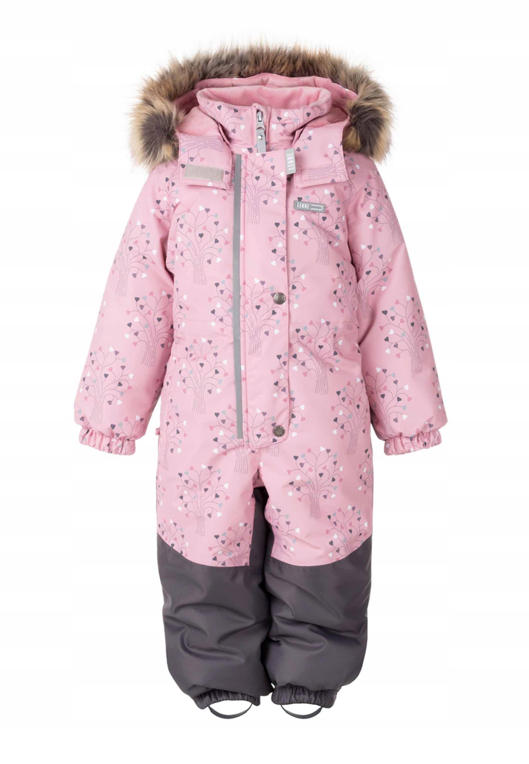 Kombinezon JULIET w kolorze jasnoróżowym z wzorem, r. 104