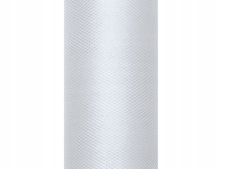 

Tiul Gładki Na Szpulce 15cm x 9m Jasny Szary Ślub