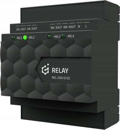 Moduł przekaźnikowy RELAY 4HP Grenton Kod producenta REL-204-D-01