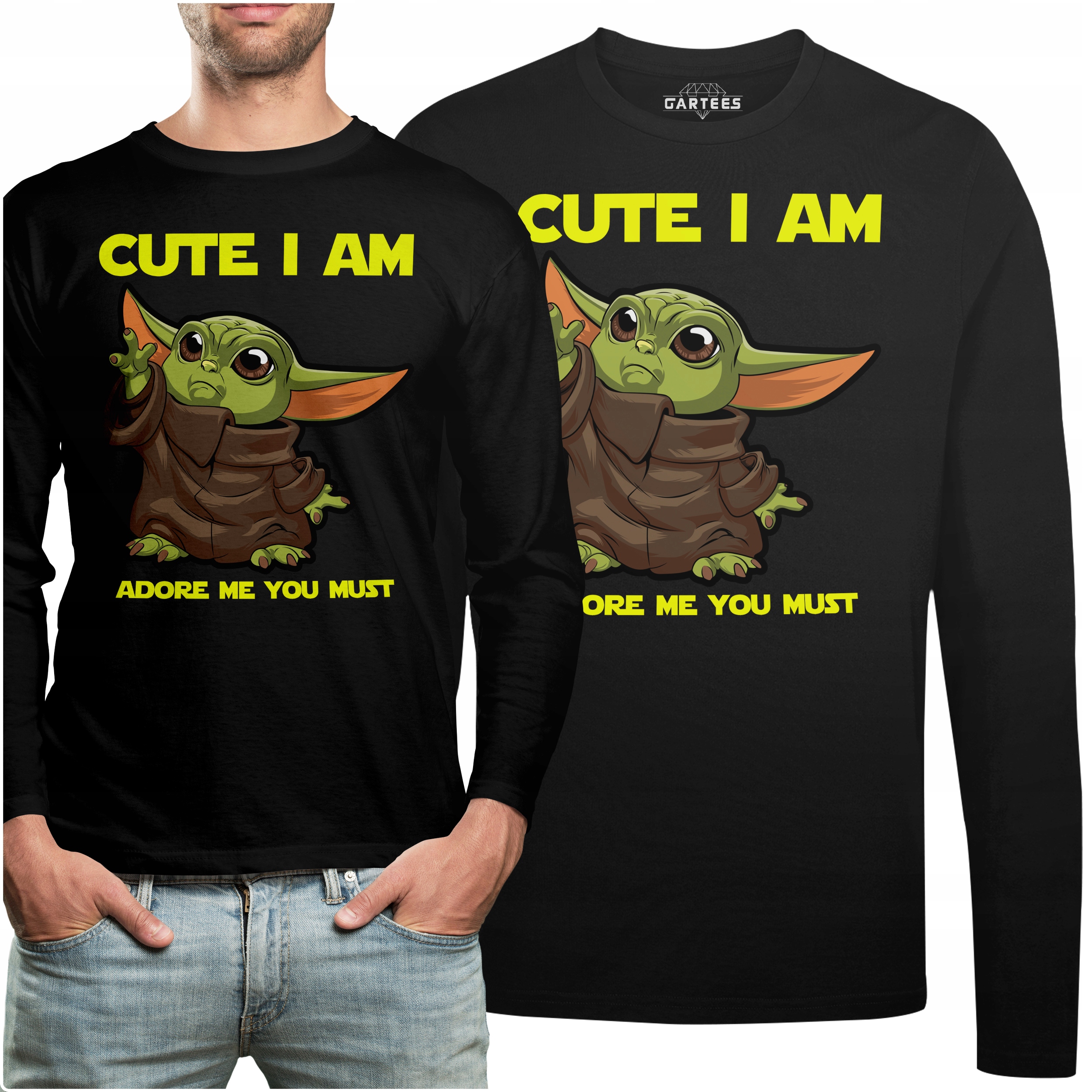 

Koszulka Long Cute I Am Adore Me Rysunek Baby Yoda