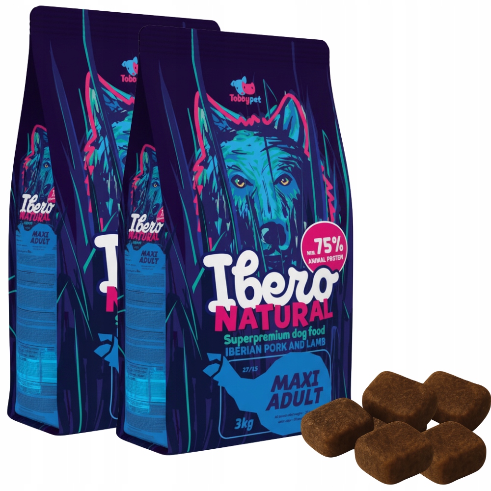 Suché krmivo pro psy velkých a obřích plemen 6 kg Ibero Natural Maxi Adult