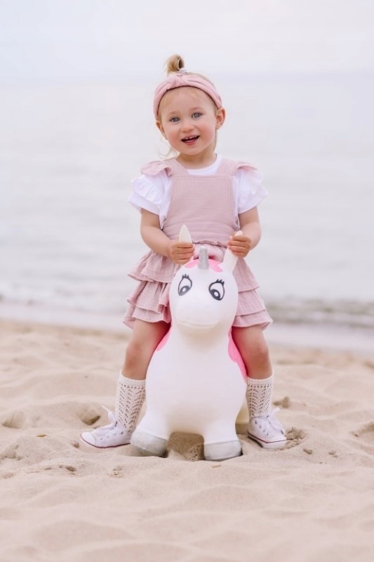 Skoczek Gumowy Dla Dzieci Kelly Jednorożec Biały Sun Baby 12m+ Płeć chłopcy dziewczynki