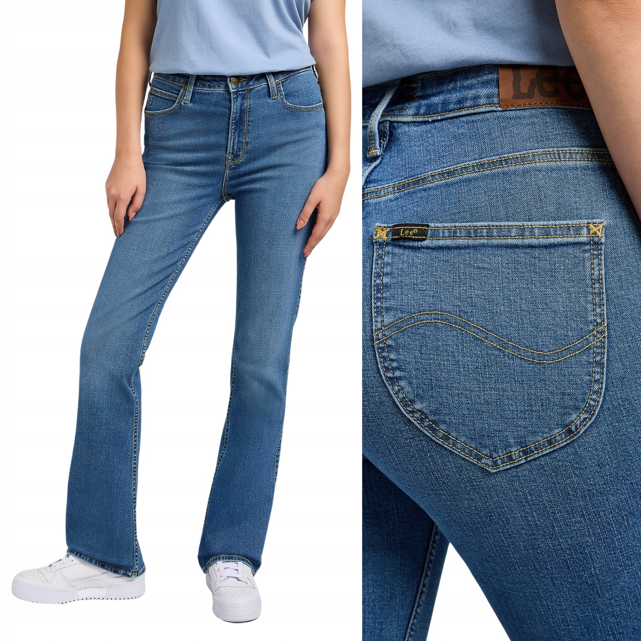 Lee Breese Boot bootcut Drawn rozšiřitelné dámské džínové kalhoty W29 L33